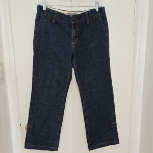 GAP Low Rise Capri Stretch  Dark Denim Women's Jeans Size 8R